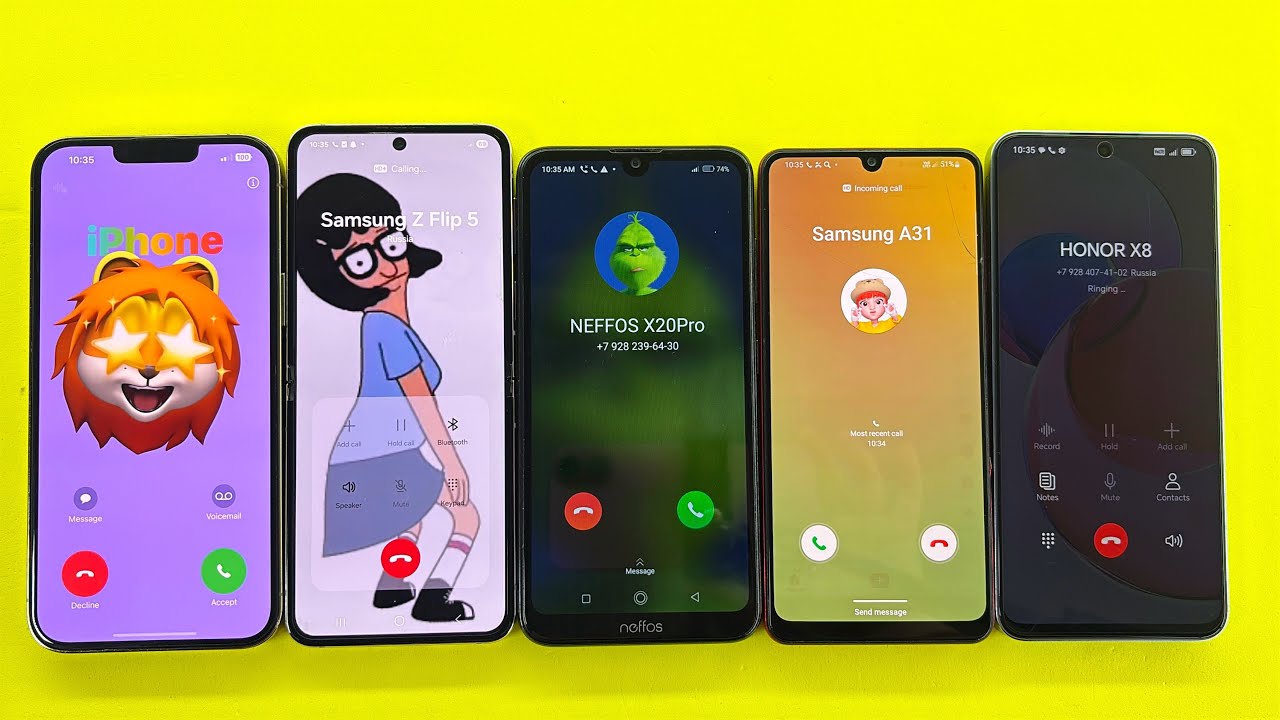 Madness Incoming + Outgoing Call Samsung A31, Z Flip 5, iPhone 13 ProMax, Honor X8, Neffos X20 Pro 