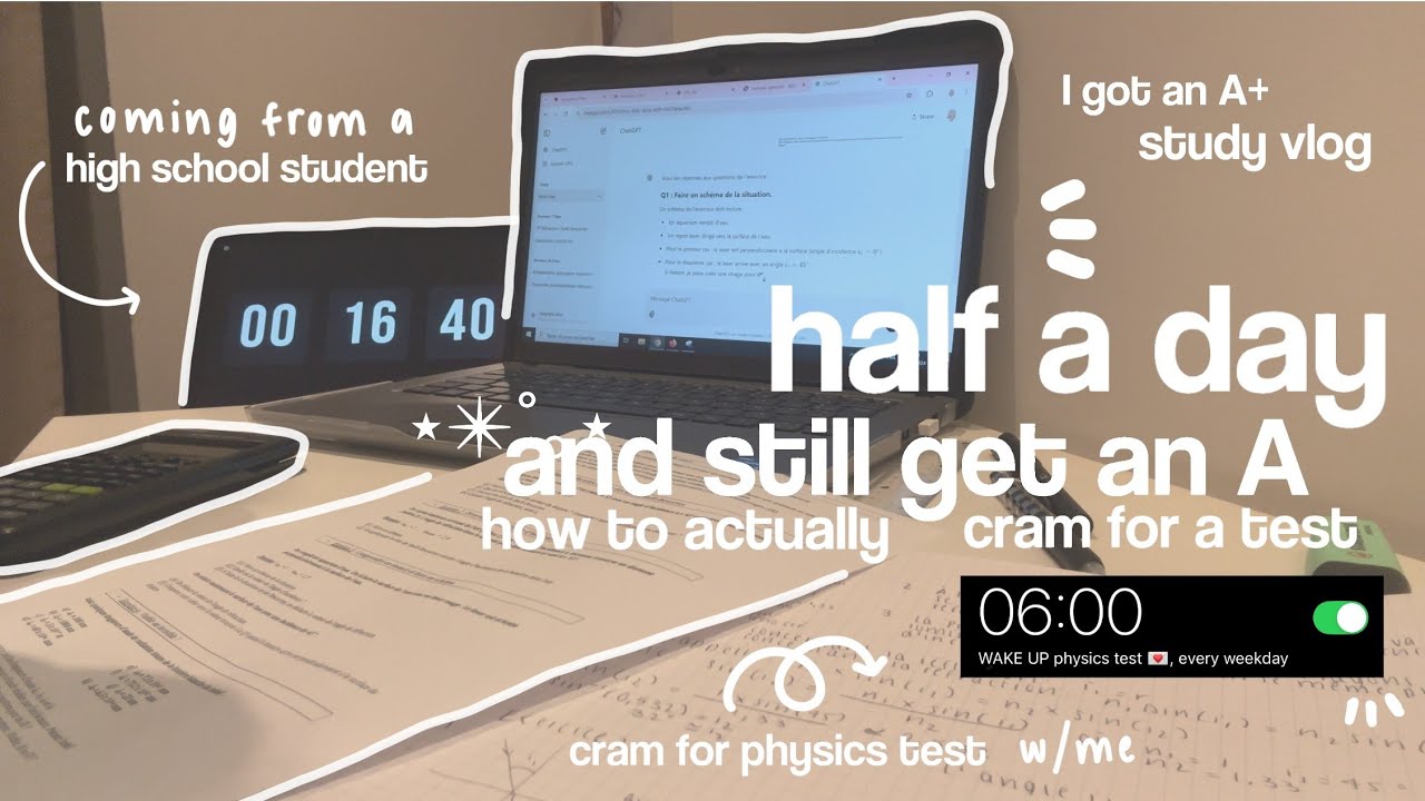 🎐⭐️ how I STUDY 12hrs before AN EXAM | study vlog, school girl, cram w/me, notetaking