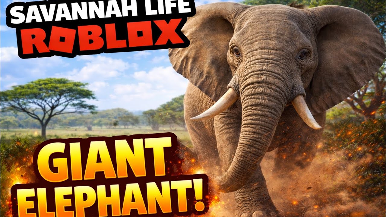 Crushing everyone as Ele in Savannah Life Roblox #roblox #savannahlife