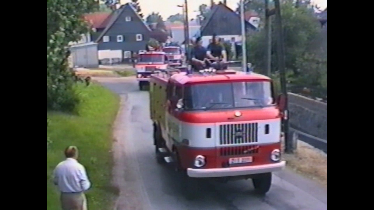 Feuerwehr Oberseifersdorf Festumzug 1996