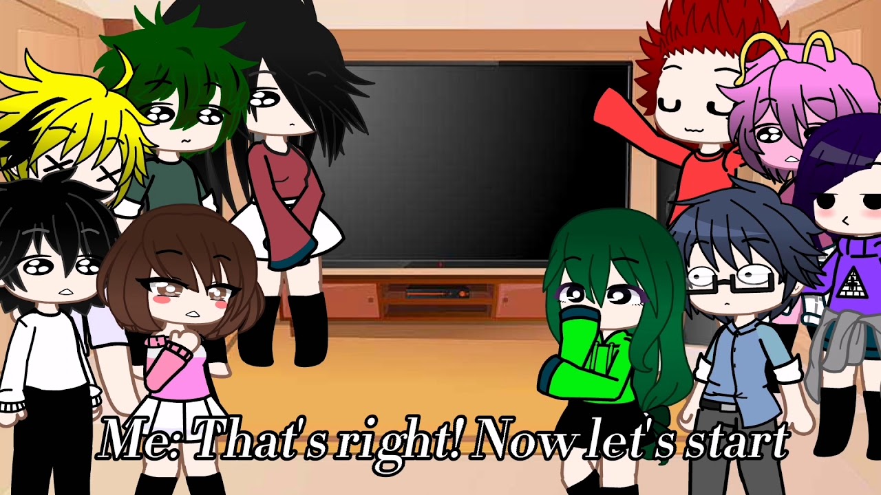 Bnha character react to Todoroki and Bakugou singing arcade/Gacha club/anime Bnha/Pause to read