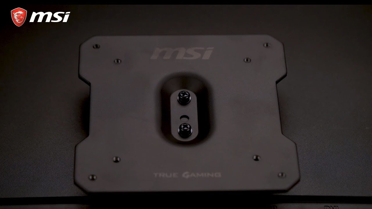 MSI&reg; HOW-TO install a VESA mount to an MSI Monitor