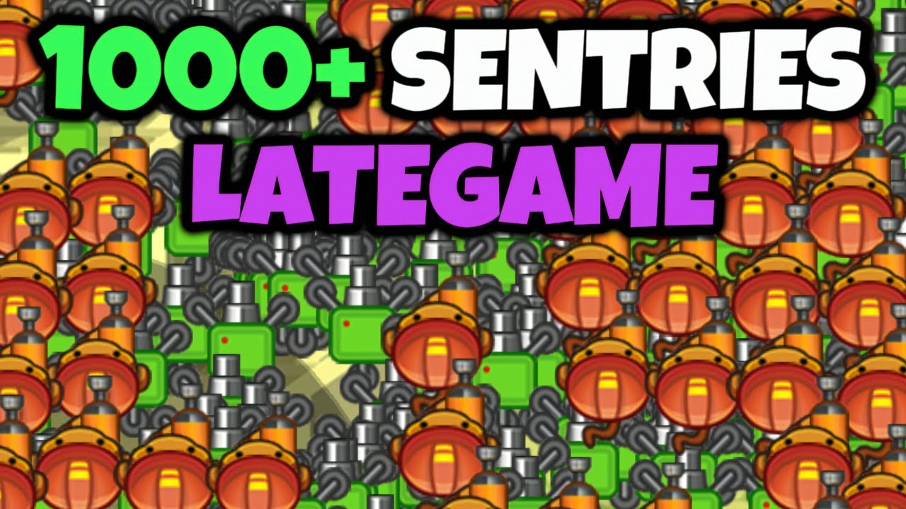 Insane Engineer LATEGAME - 1000+ Sentry Guns! (Bloons TD Battles)