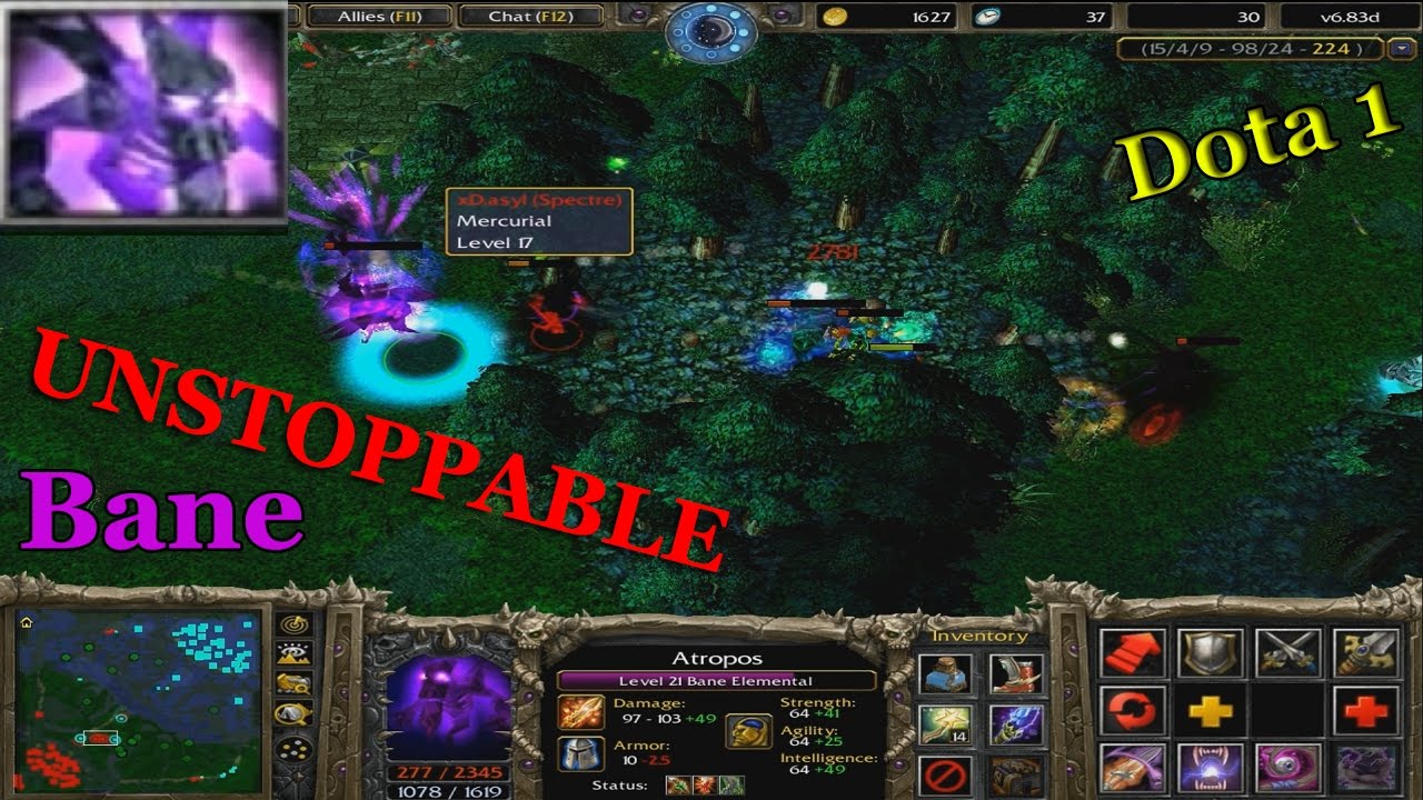 Bane Elemental UNSTOPPABLE - Dota 1 Atropos