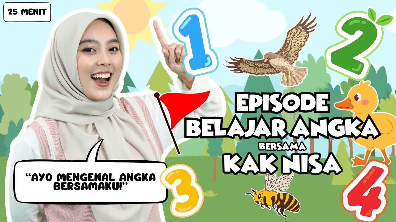 Belajar Bermain Episode Angka Untuk Balita - Belajar Kata, Lagu Interaktif untuk Balita