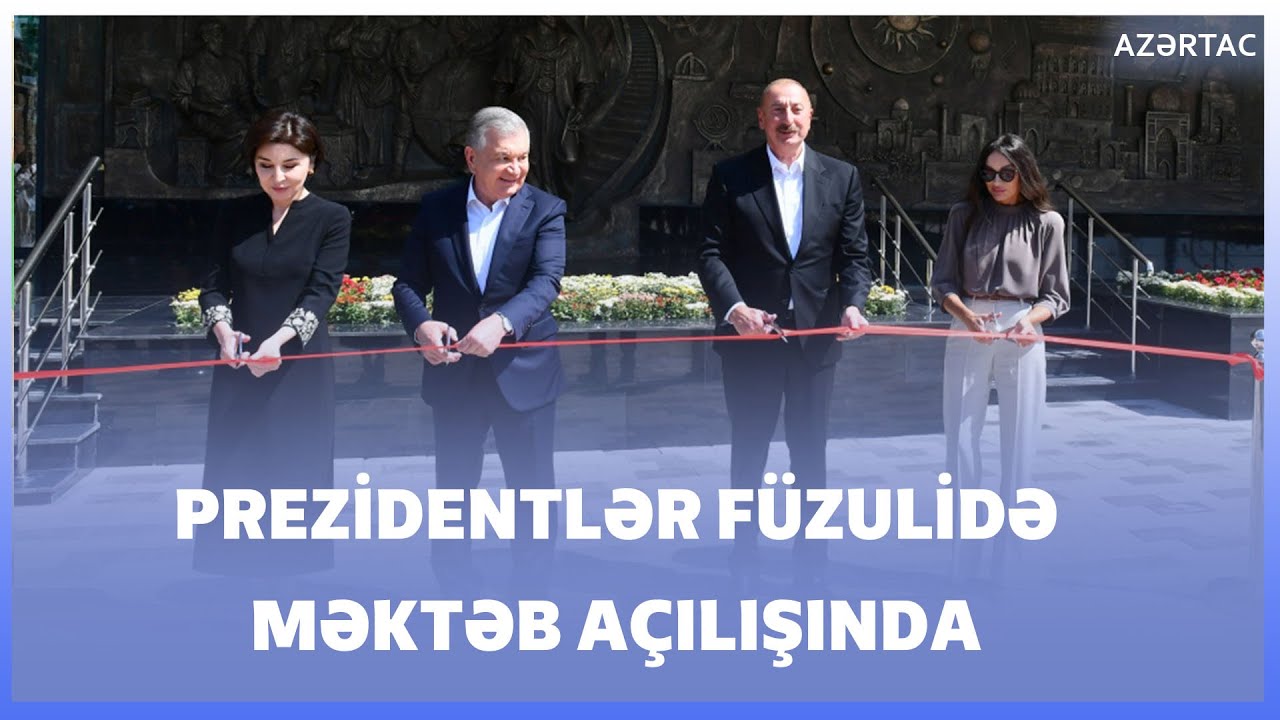 Füzulidə Mirzə Uluqbəy adına 1 nömrəli tam orta məktəbin açılışı olub