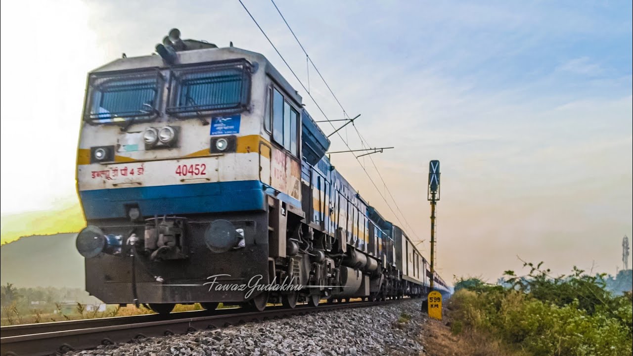 Friday Premiere Morning Fast Trains! Full 110kmph* - Panchaganga, Rajdhani And Bhavnagar Express!