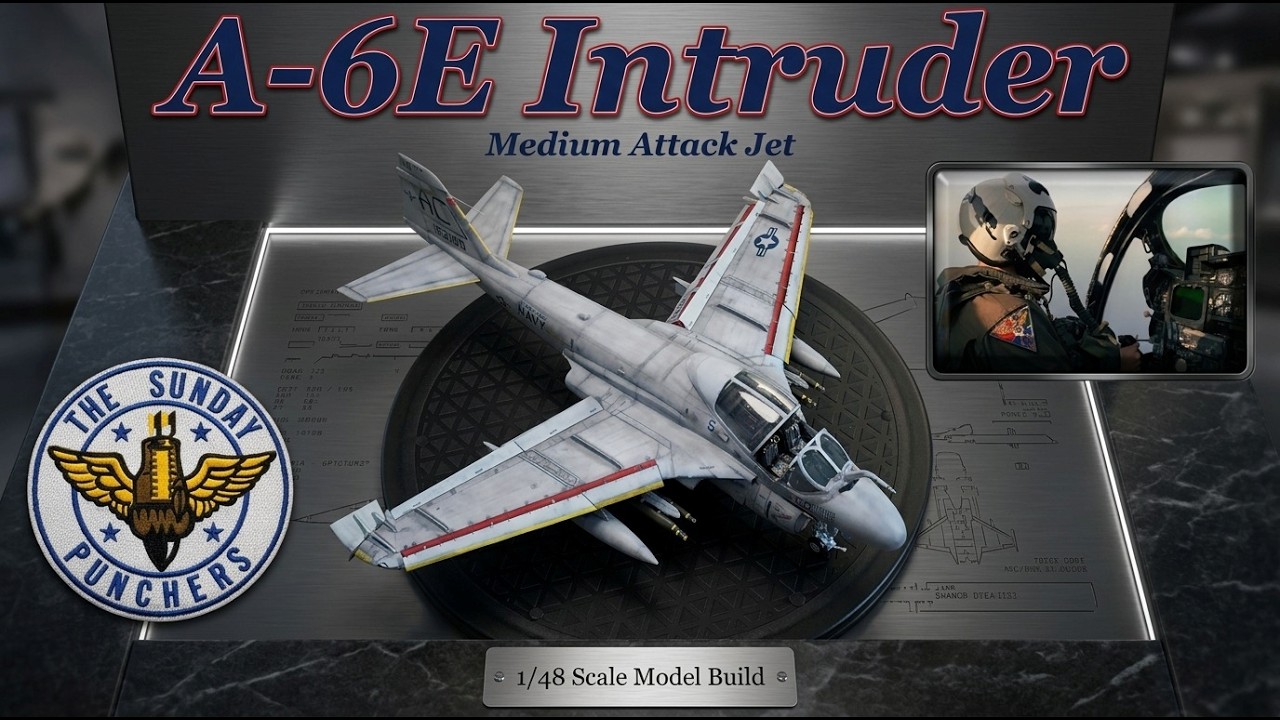 Building the Hobby Boss 1/48 Scale A-6E Intruder Medium Attack Jet