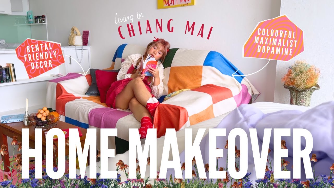 Decorate my Chiang Mai Apartment | colorful maximalist decor