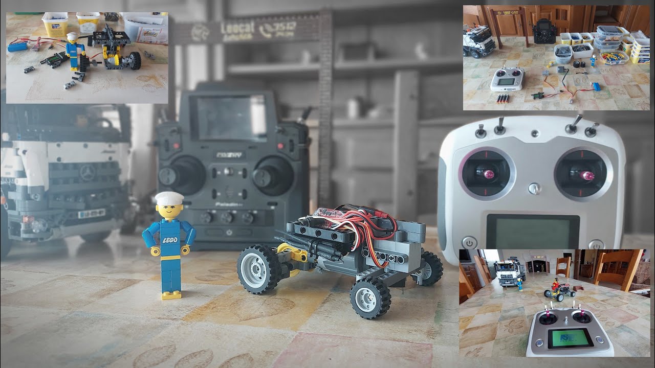 Tuto installation radiocommande dans une cr&eacute;ation Lego  Radio-control install tutorial in a Lego moc