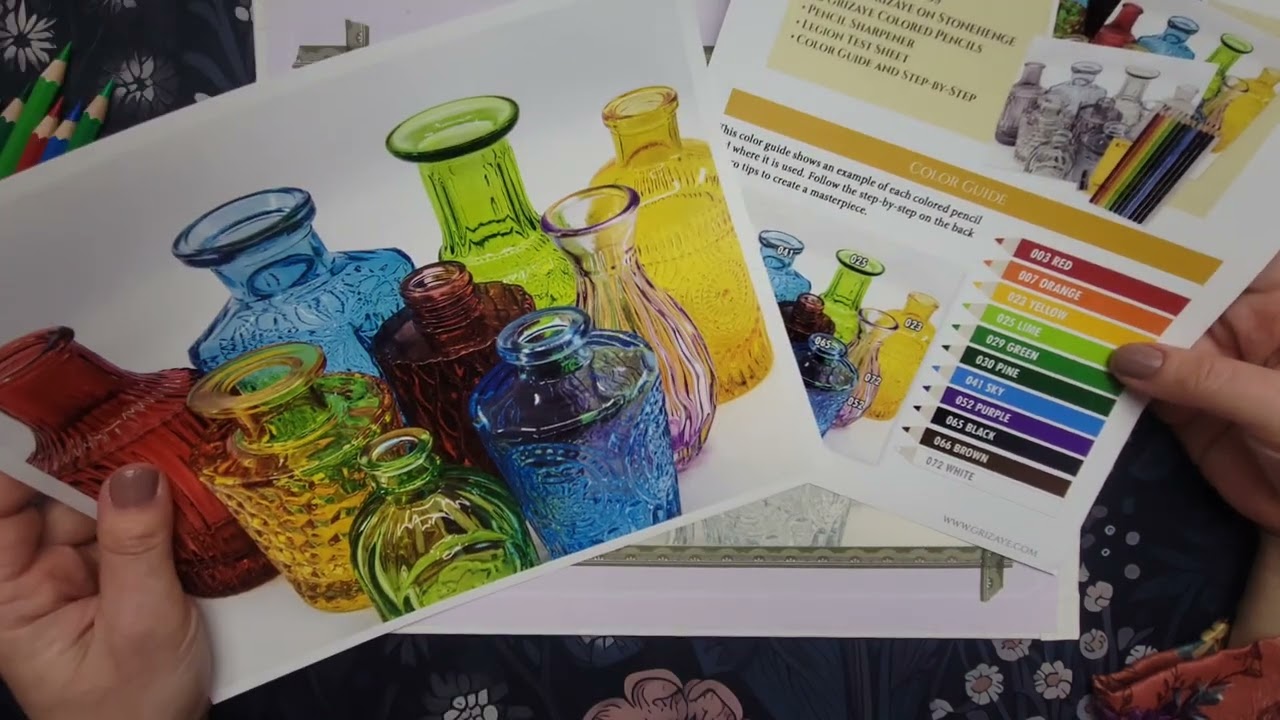 Let's Try A Grizaye Drawing Kit | Colorful Glass @grizaye
