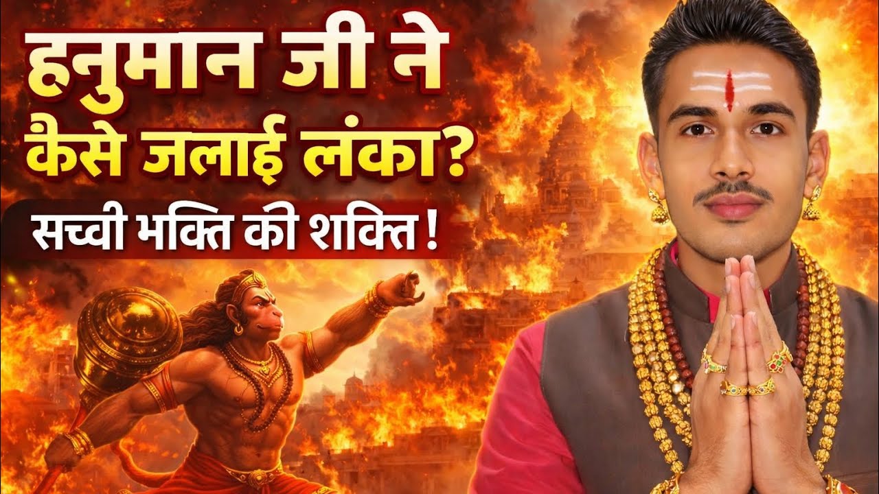 🚩 हनुमान जी का अद्भुत पराक्रम |  ।हनुमानजी ने लंका को कैसे विध्वंस किया? Hanuman ka Viraat Roop