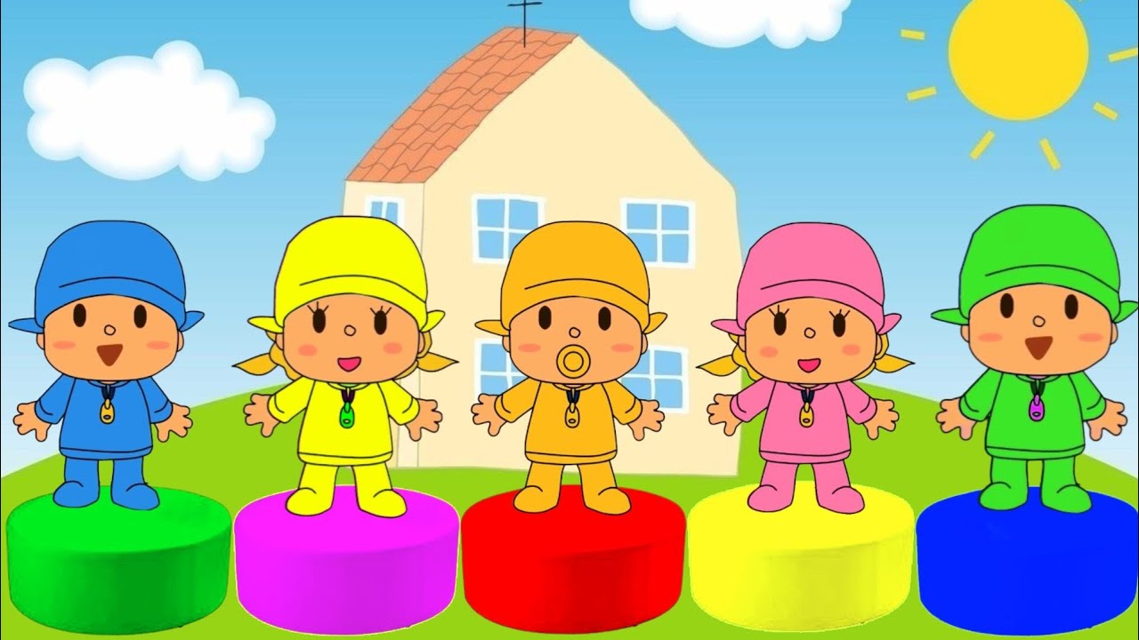 5 little monkeys jumping on the bed | Cinco bebezinhos pulando na cama-kids song | Kids Songs