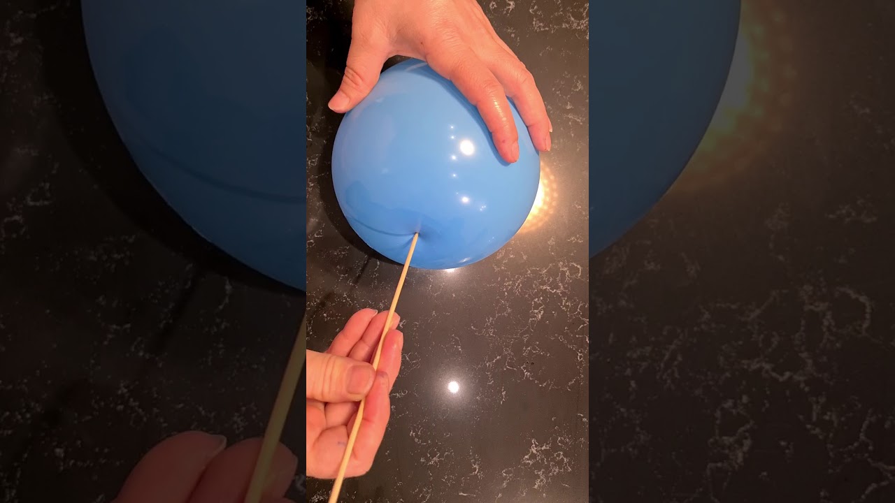Balonum &Ccedil;&ouml;p Şişle Patlamadı -Patlamayan Balon - Okul &Ouml;ncesi Deney