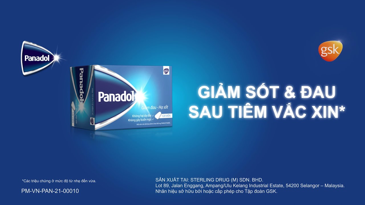 PANADOL - GIẢM SỐT & ĐAU SAU TIÊM VẮC XIN - 15s