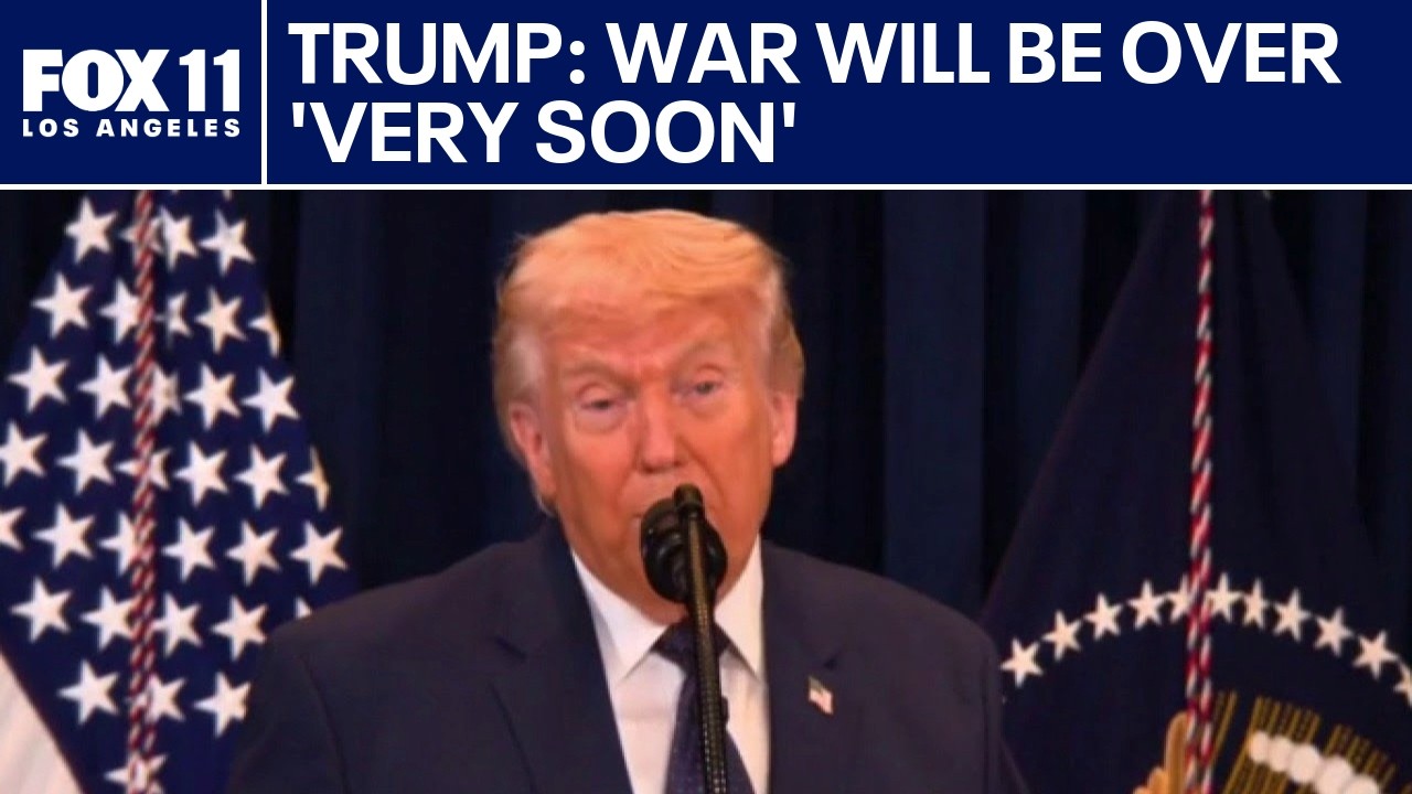 Trump says war will be over 