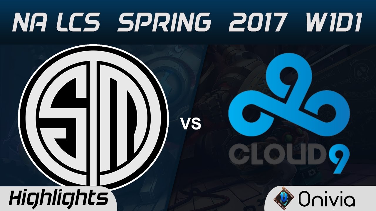 TSM vs C9 Highlights Game 1 NA LCS Spring 2017 W1D1 Team Solo Mid vs Cloud9