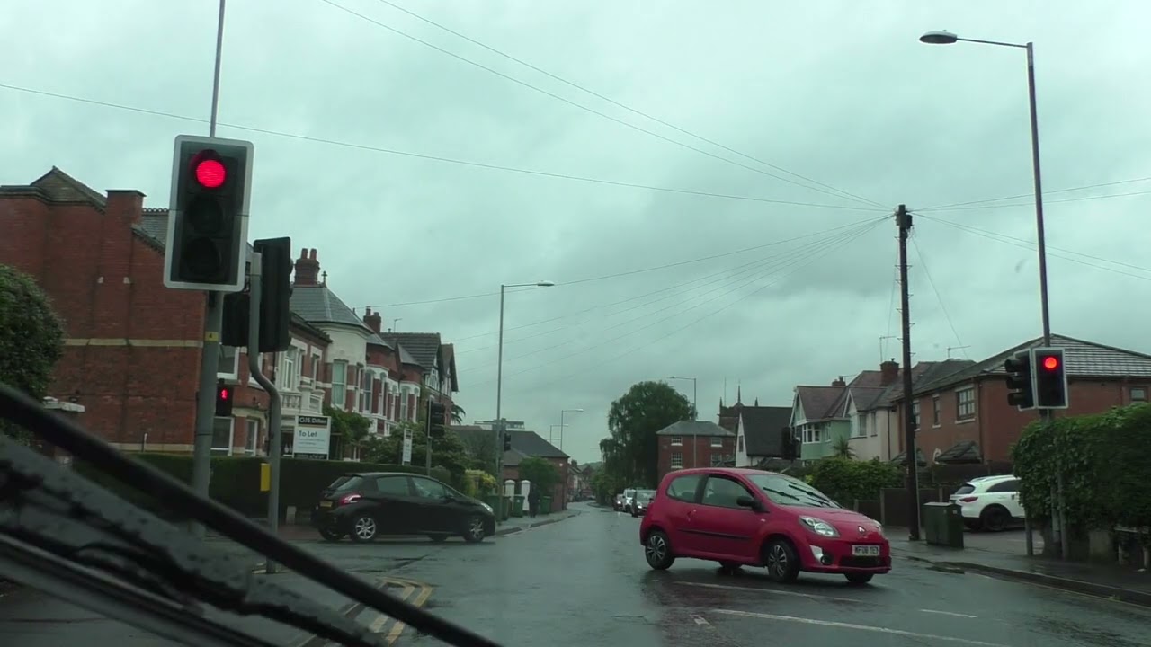 Driving On Tudor Way, Bromyard Road, St Johns & Tybridge Street, Worcester England 22nd May 2024