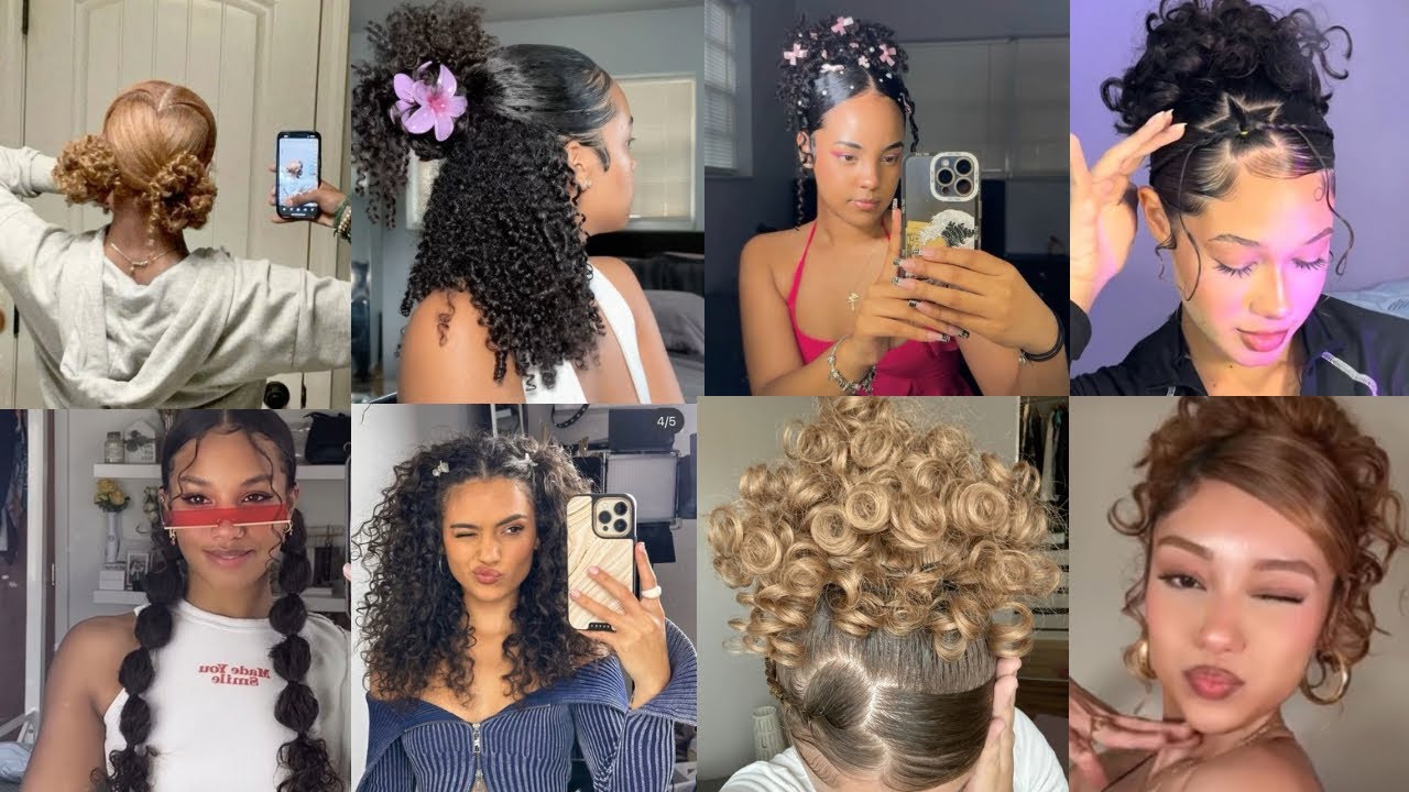 🥰🦋~Gorgeous Quick Curly hairstyles// natural hair compilation 2025✨