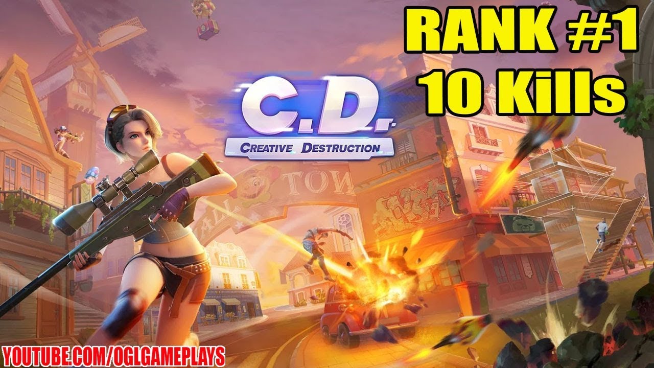 Creative Destruction - RANK #1 10 Kills - Android/iOS Gameplay