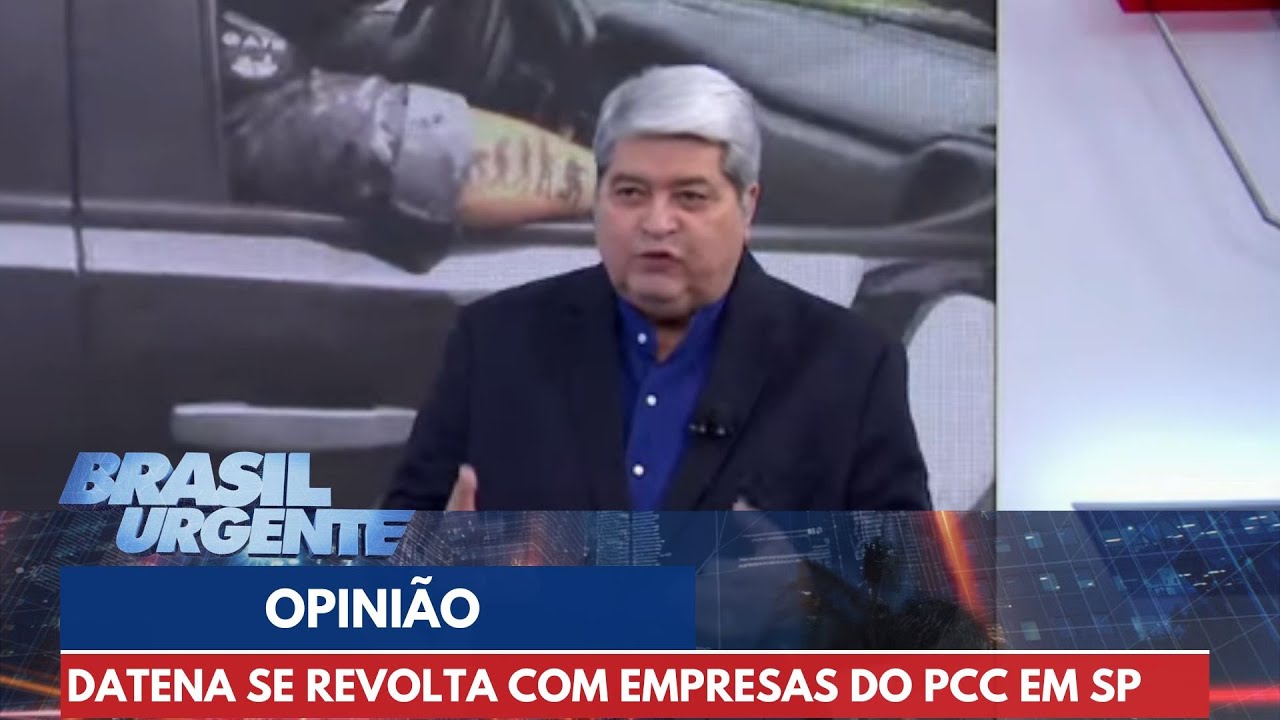 'Fim do mundo Estado subsidiar empresas do PCC', comenta Datena sobre máfia do transporte