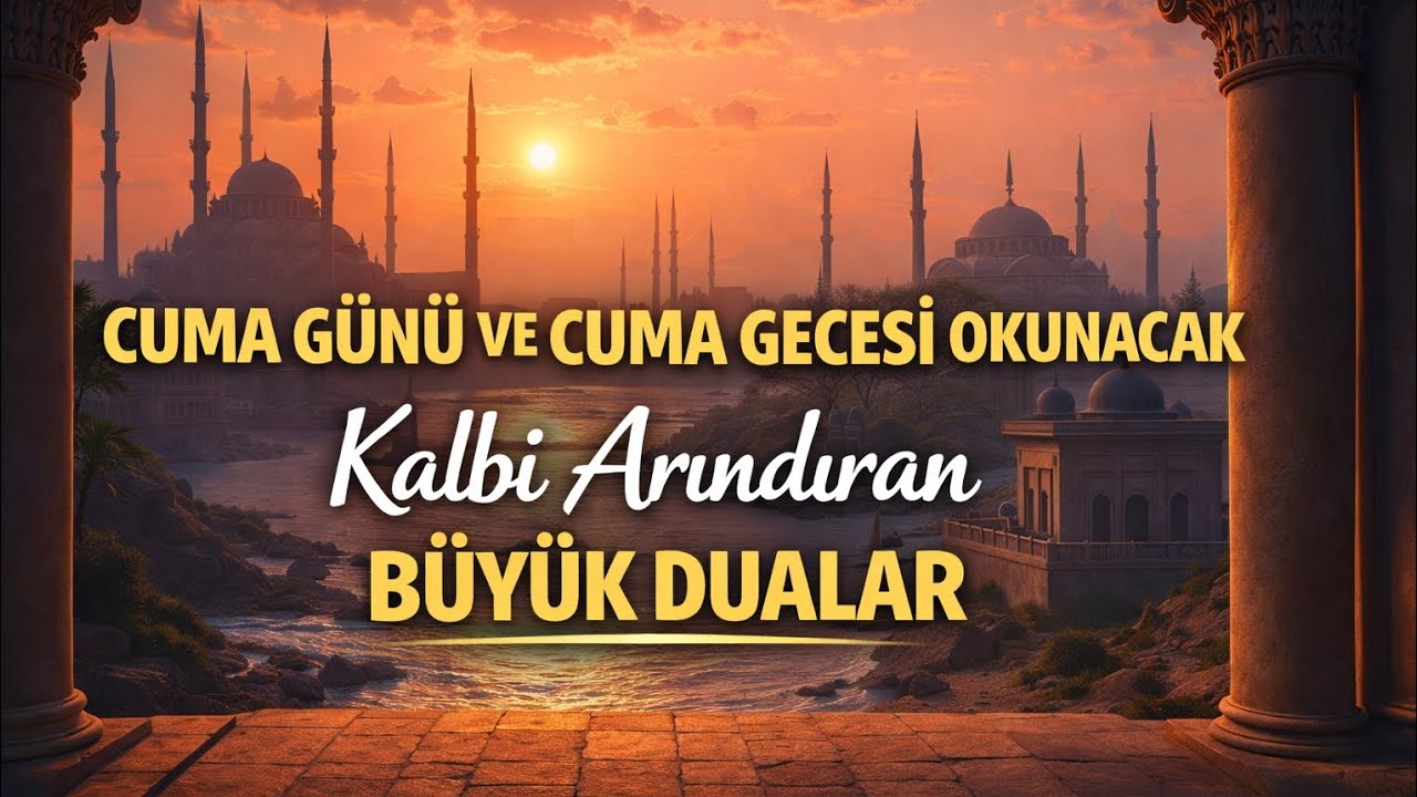 CUMA GÜNÜ VE GECESİ OKUNACAK KALBİ ARINDIRAN DUALAR / Abdülkadir Geylani hazretleri 