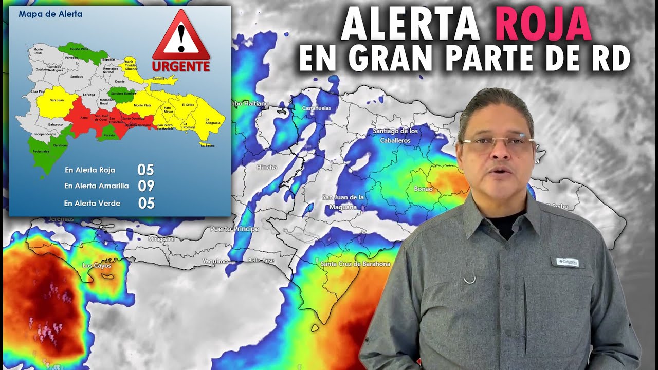&iexcl;&iexcl;&iexcl;Alerta roja gran parte del pa&iacute;s por fuertes lluvias debido a onda tropical y vaguada!!!