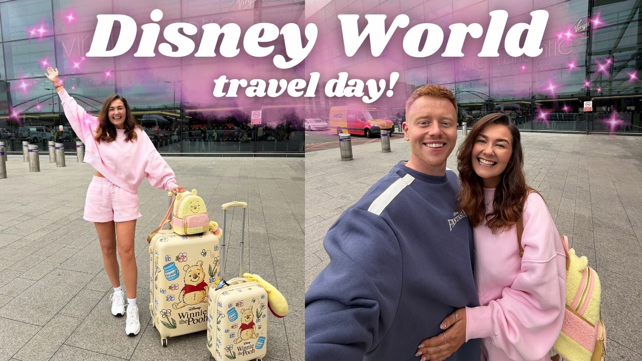 DISNEY WORLD TRAVEL DAY! ✈️ Heathrow Airport | Virgin Atlantic | All Star Movies Check In 🐭✨