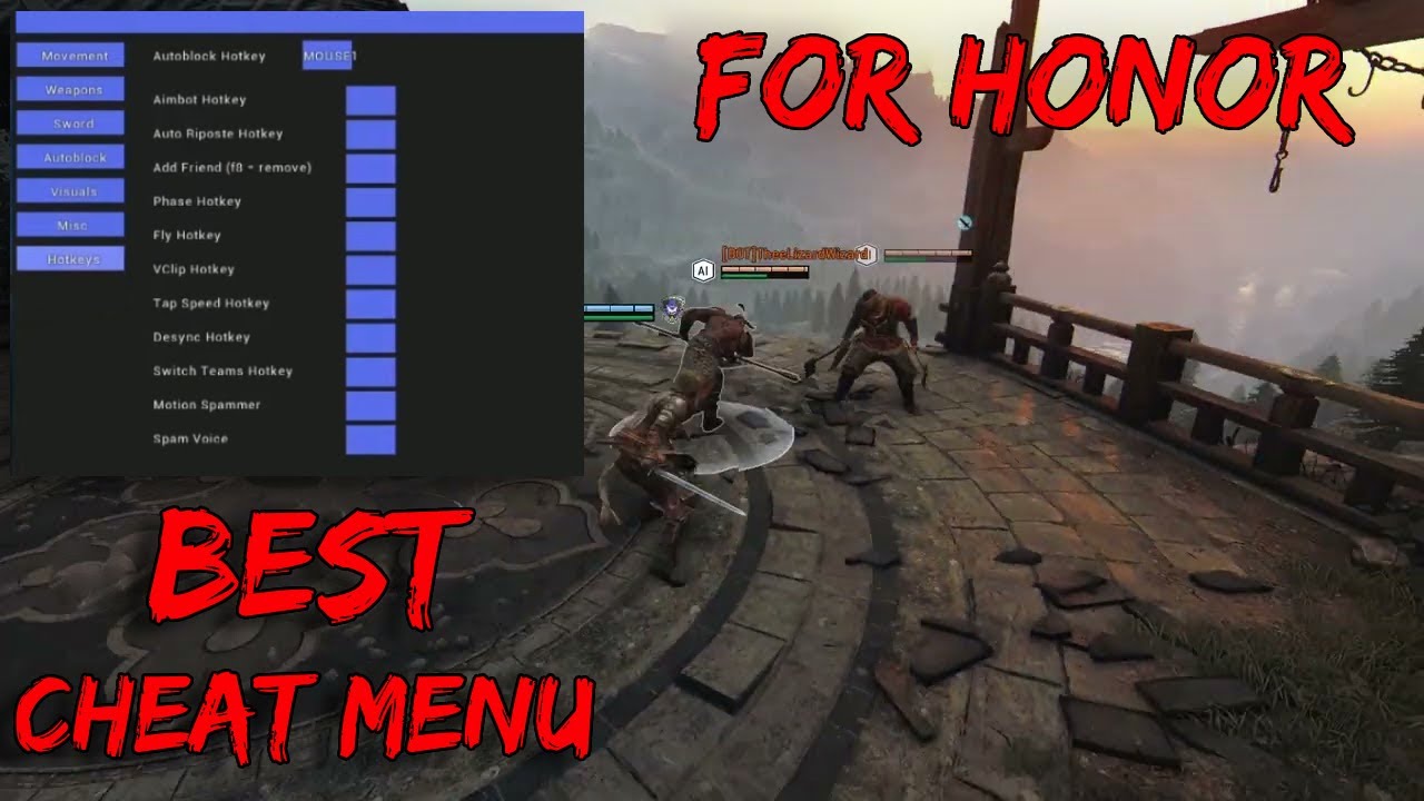 [NEW] For Honor - BEST Cheat Menu | 100% FREE | Auto Block, Parry, Dodge & Other
