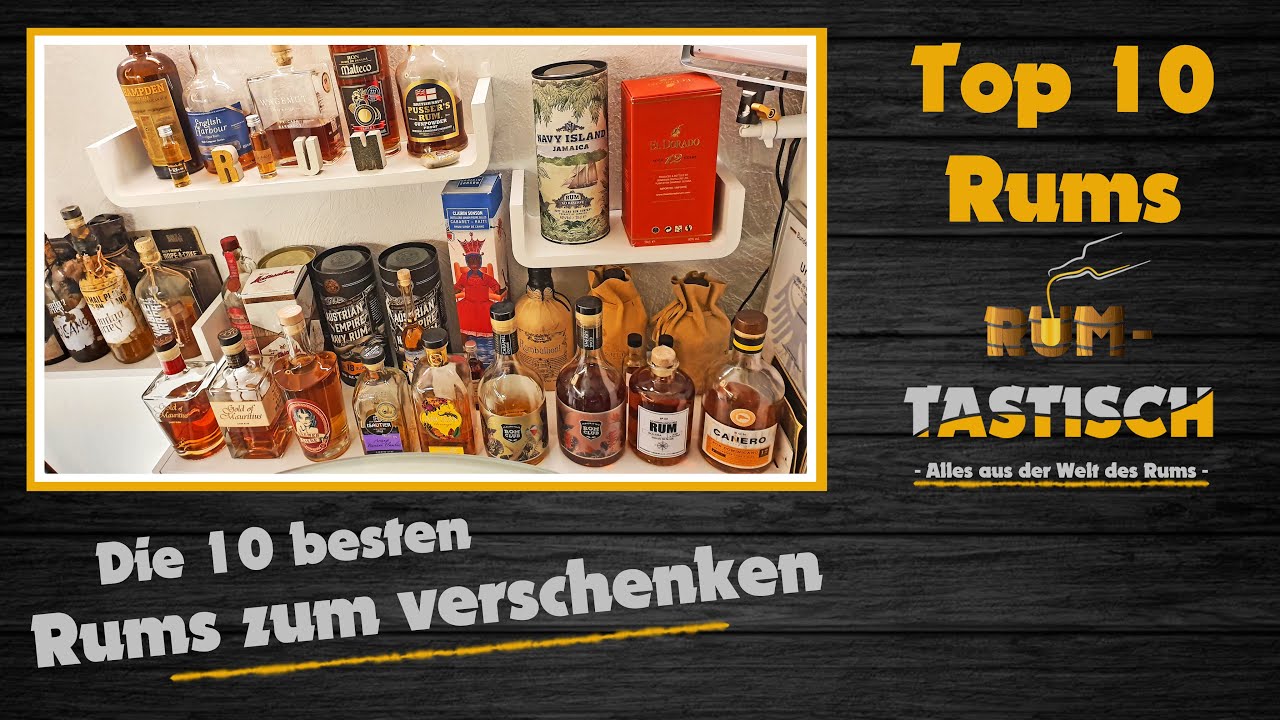 Top10 Rums zum verschenken 🎁 von Anfänger bis Fortgeschrittene - von günstig bis edel | Geschenktipp