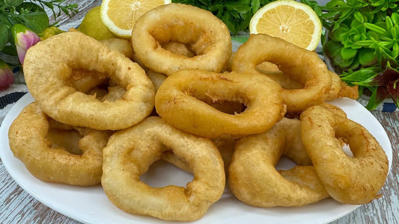 ANILLAS DE CALAMAR REBOZADOS IGUAL QUE EN LOS BARES..😎 Cocina Mediterránea 🤩 Fácil y Rápido. 😋