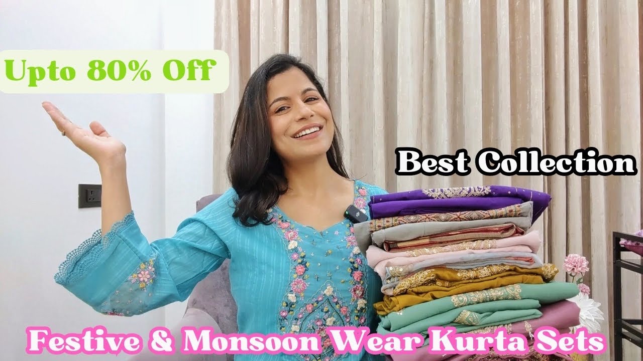 New Festive & Monsoon Wear Kurta Pant Dupatta Haul l Upto 80% Off l Dream Simple