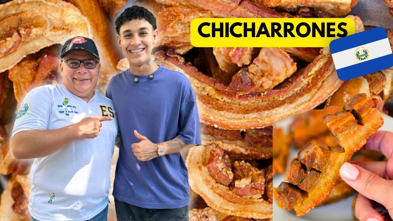 LOS MEJORES CHICHARRONES DE PANCETA de EL SALVADOR🤤 William Panameño barato😱