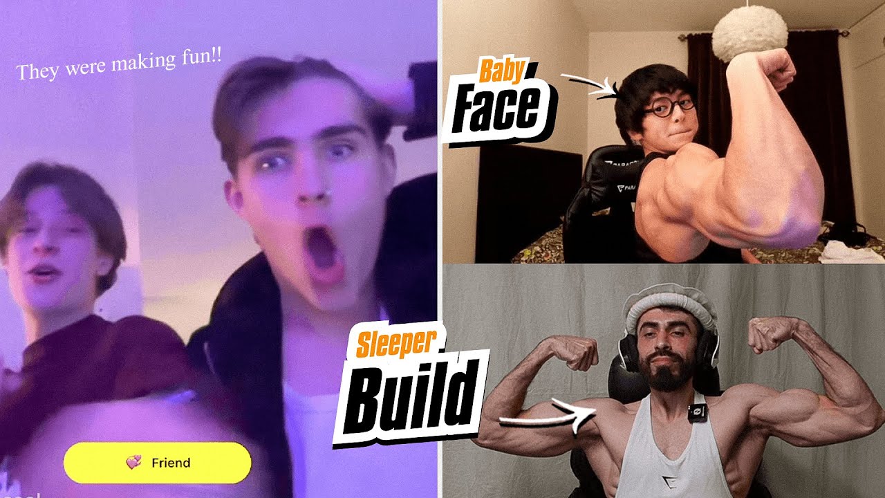Дуэт Baby Face и Sleeper Build 💪 Часть 2 | Реакции на Omegle: флексинг и троллинг 😂🔥