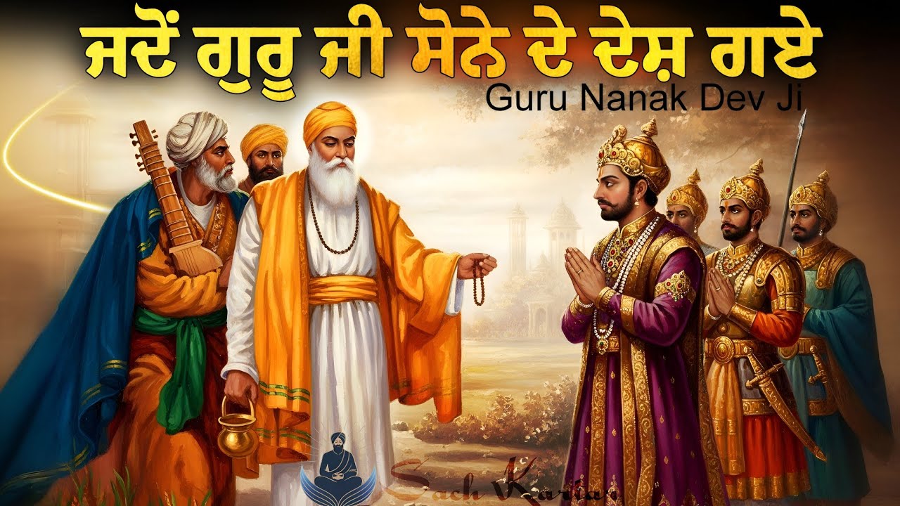 ਜਦੋਂ ਗੁਰੂ ਜੀ ਸੋਨੇ ਦੇ ਦੇਸ਼ ਗਏ || Guru Nanak Dev Ji Sakhi || Sach Kartar