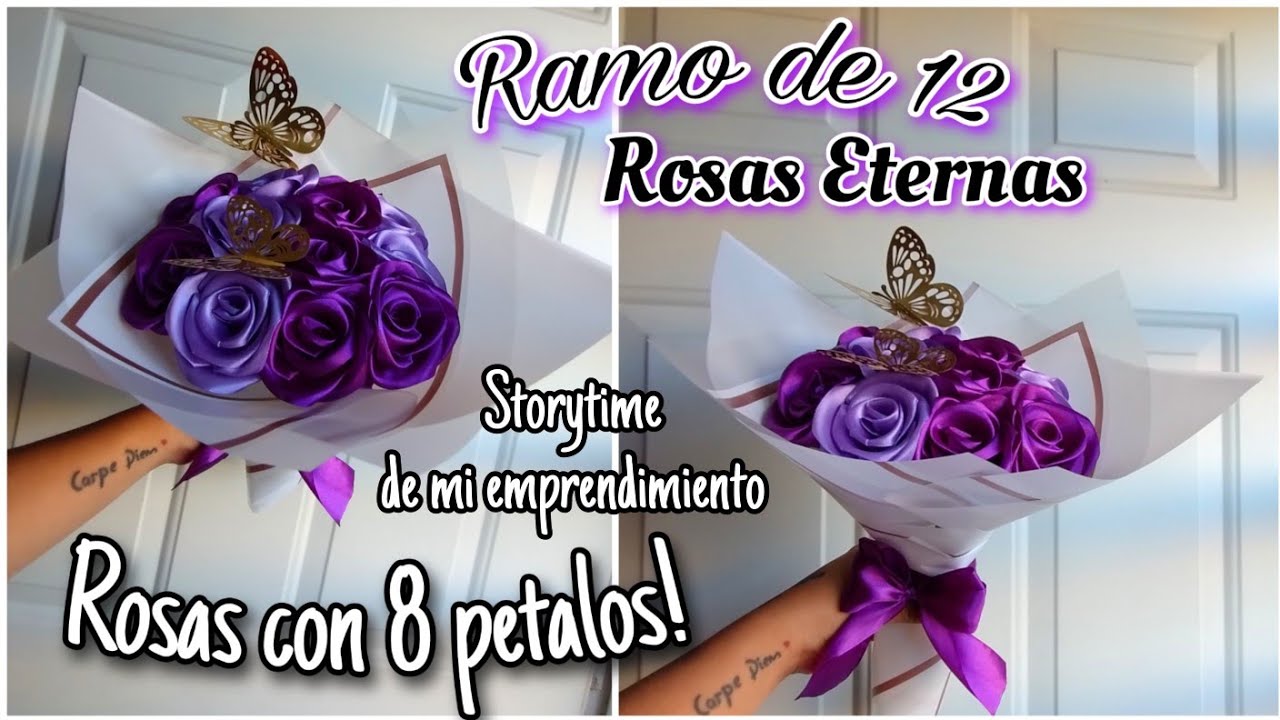 Ramo de Rosas Eternas 🌹 12 rosas con 8 petalos ✨ Storytime de mi emprendimiento