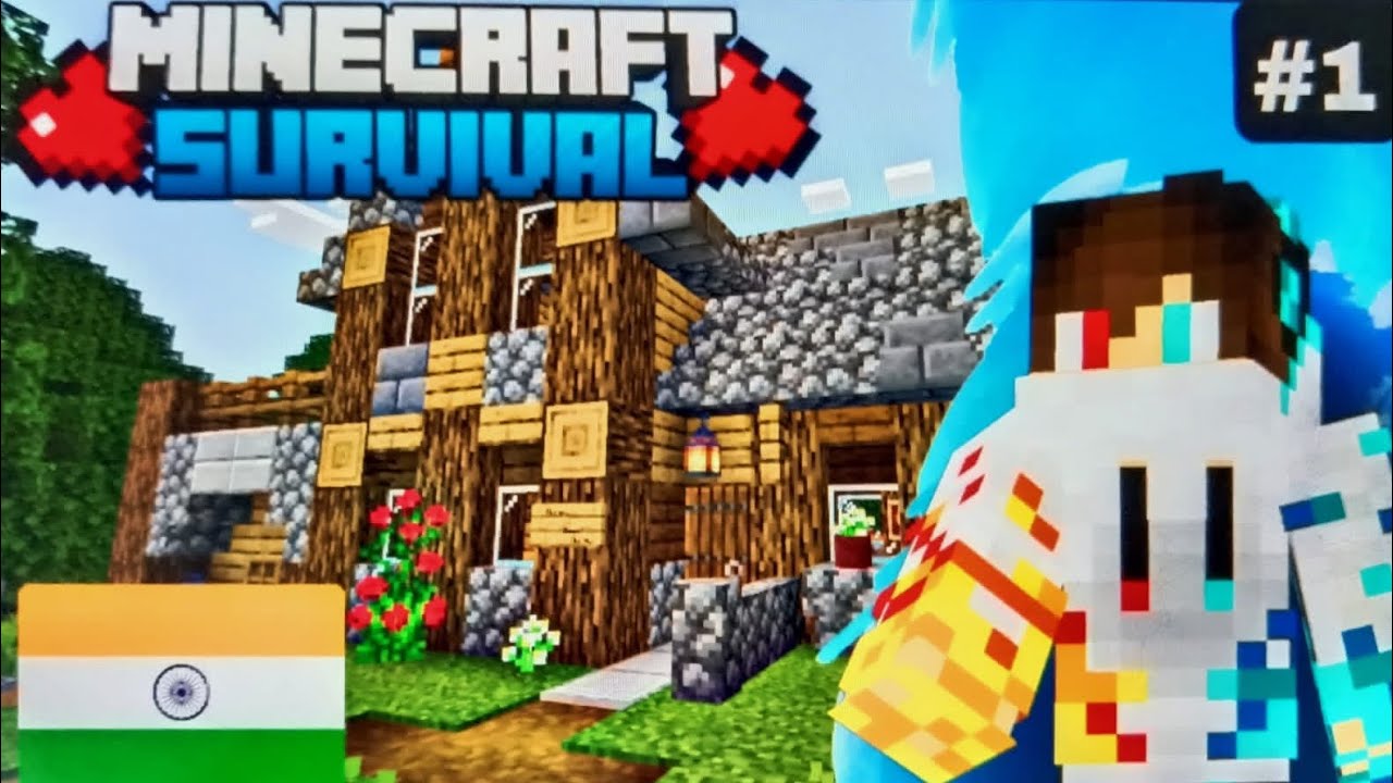 A new journey begins!!- My minecraft first survival day.@minecraft 