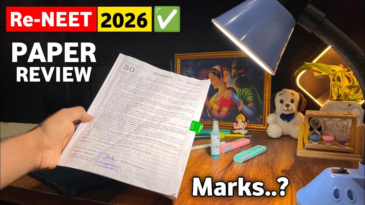 Re-NEET EXAM ❌ REVENGE ✅ PAPER REVIEW AND MY EXPECTED MARKS | NEET ASPIRANT STUDY VLOG #reneet2026 