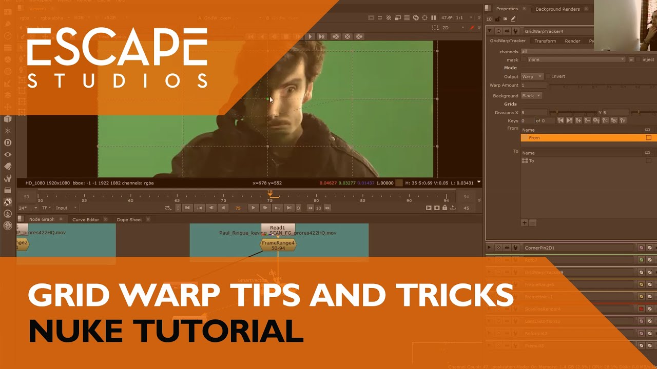 Grid Warp Tracker Tips and Tricks. Nuke Tutorial.