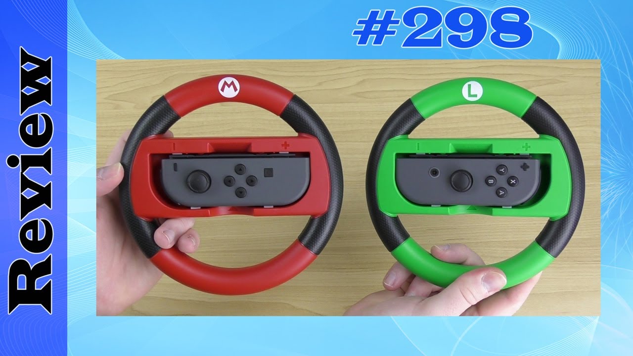 Hori Deluxe Joy-Con Wheel Attachment - Mario & Luigi Versions - Mario Kart 8 (Switch) Review