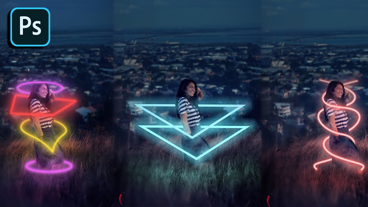 HOW TO EDIT NEON LIGHTS | PHOTOSHOP