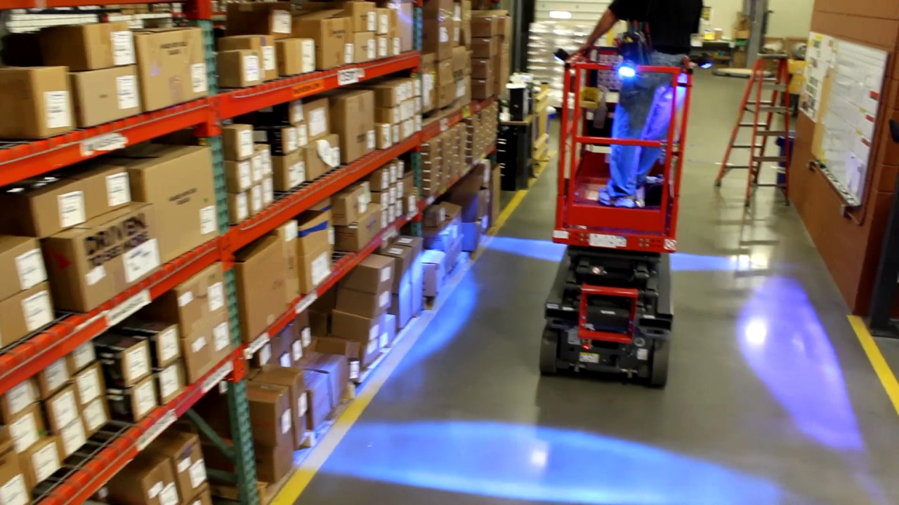 Zone Warning Light for Scissor Lifts