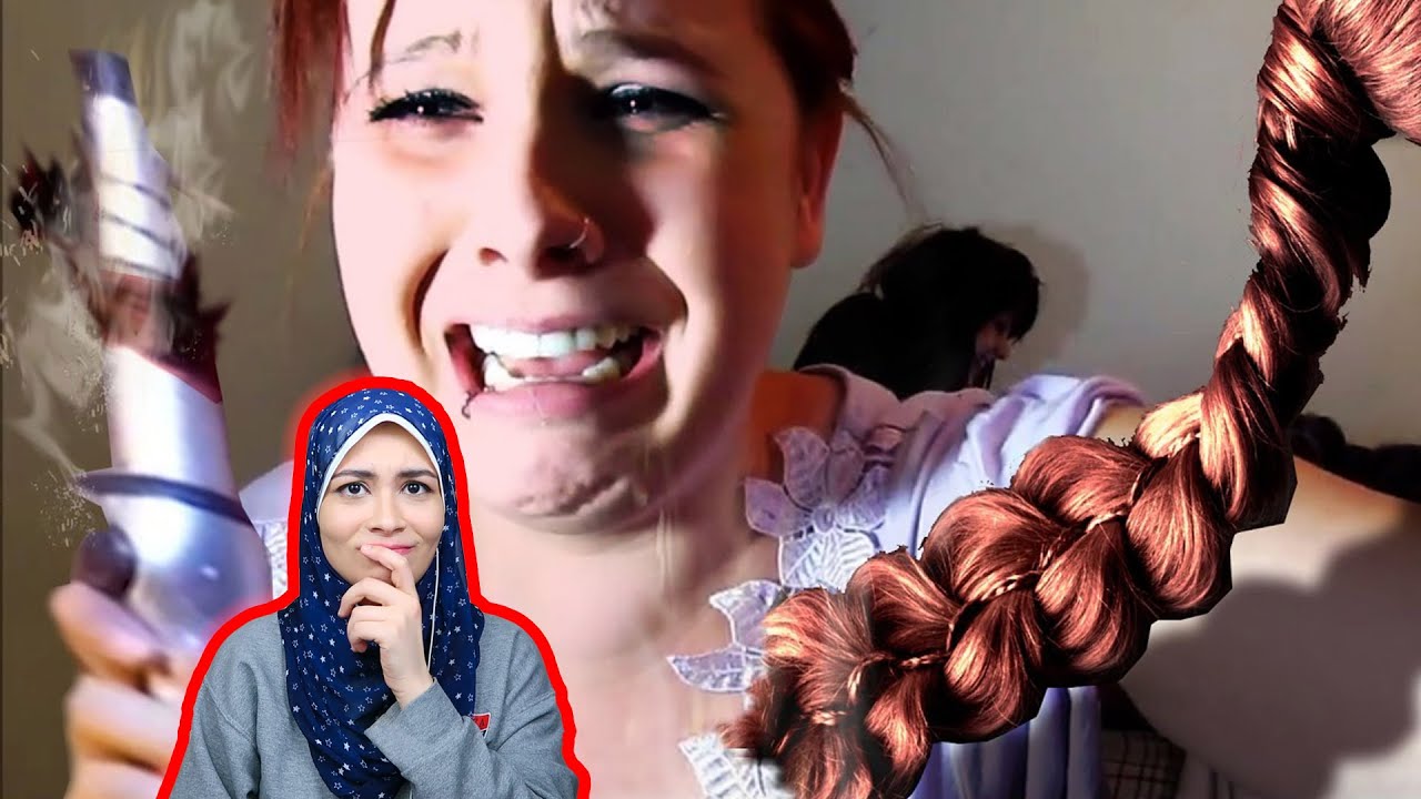 تحدي قص الشعر بالبيت! رهيب جدا!!  😂