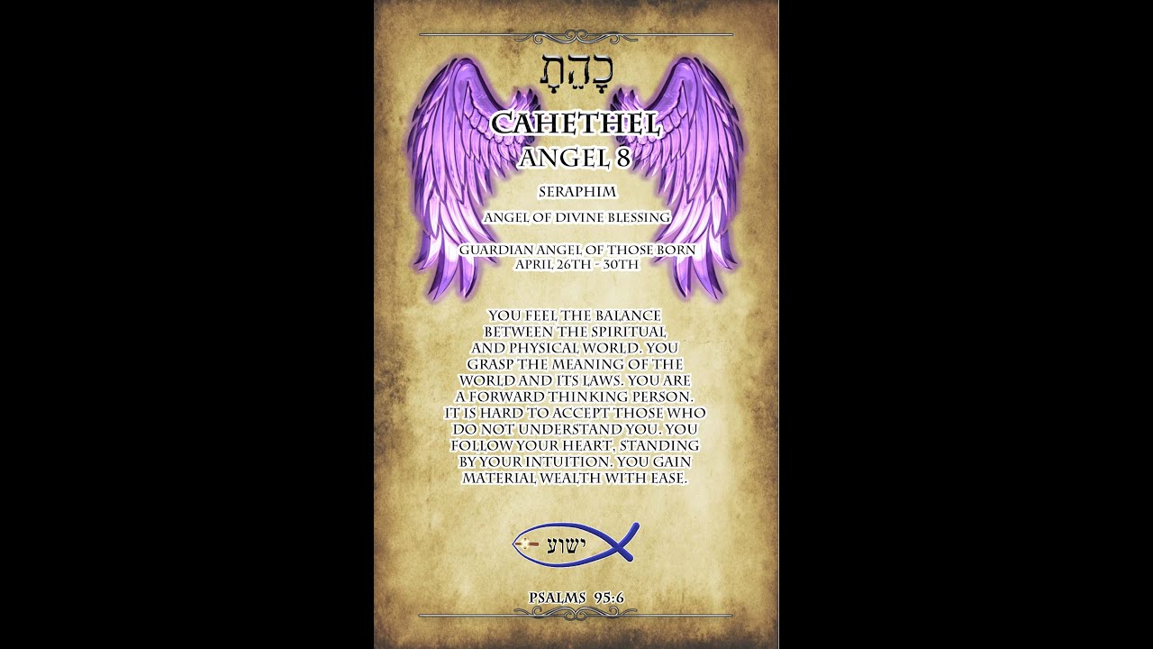 Here is your guardian angel of the day! Cahethel, the  8th name of God.
