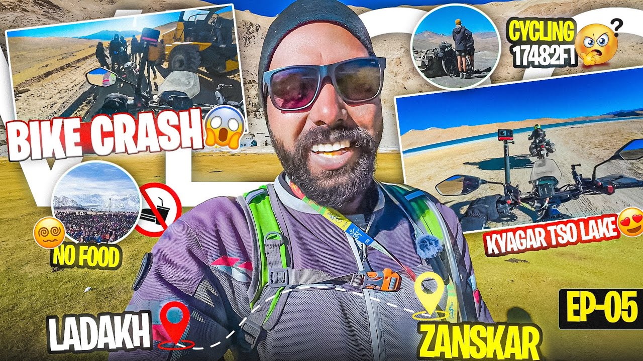 Offbeat Ladakh, Puga valley, tsokar lake | Extreme Ladakh Zanskar Ride 2024, Leh to tso Moriri lake