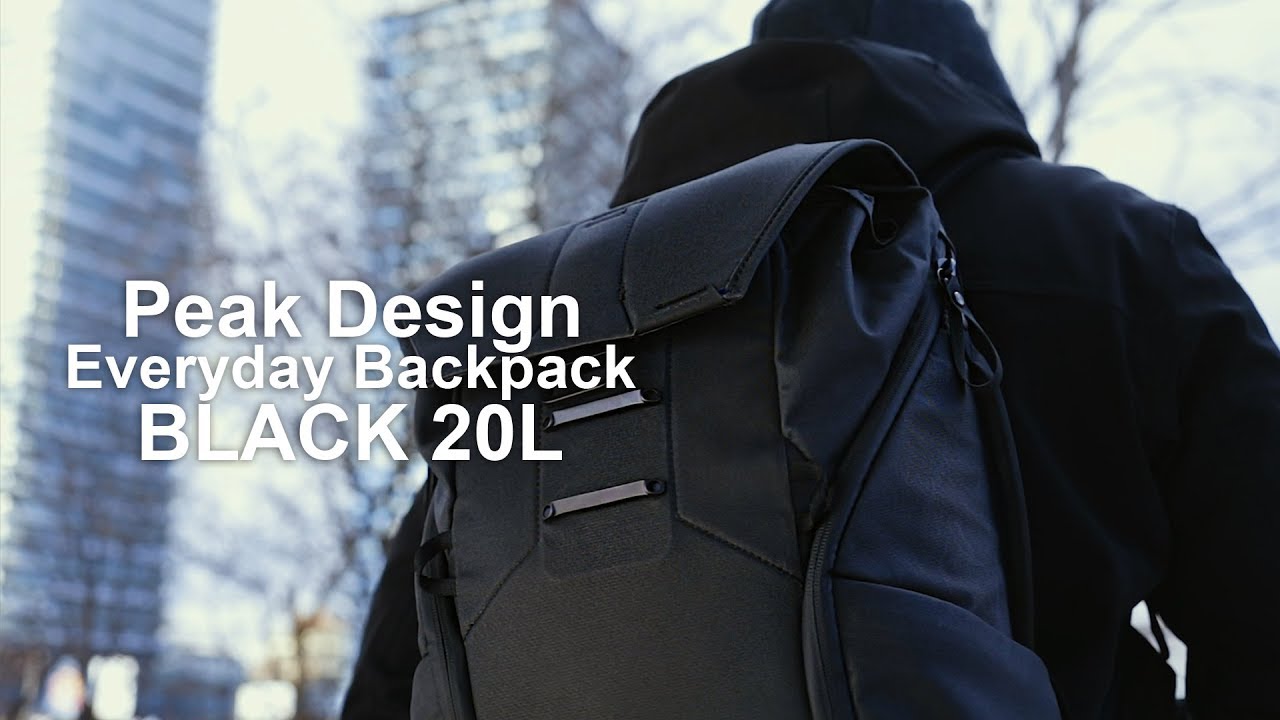 All Black - Peak Design Everyday Backpack - in 4k