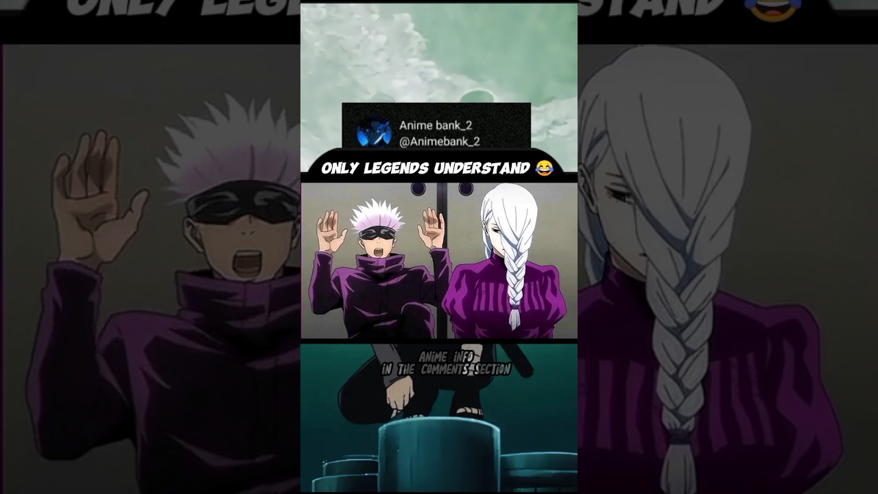 only legends understand 😂#anime #Gojo#animebank  #jujutsukaisenedit #animemoment