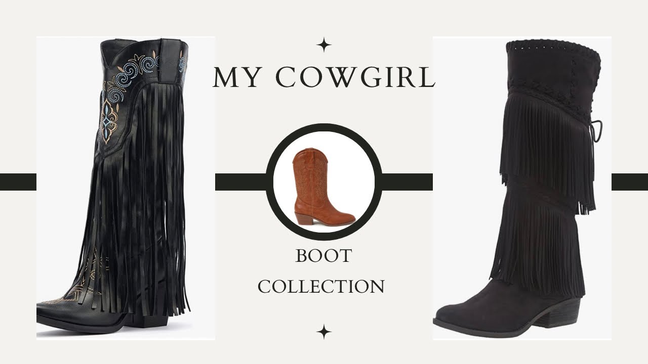 My cowboy & cowgirl boots collection for fall 🍁2022|plus size show and tell||istyleliz
