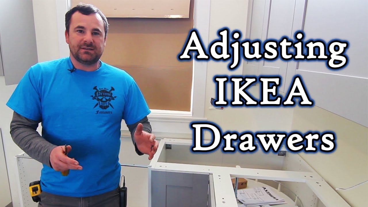 Регулировка и снятие фасадов ящиков IKEA