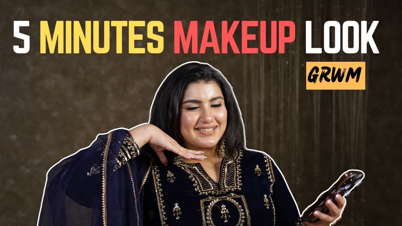 GRWM 5 MINUTES MAKEUP LOOK 😍